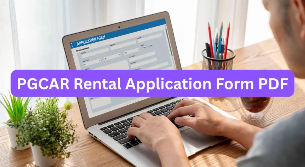 PGCAR Rental Application Form PDF